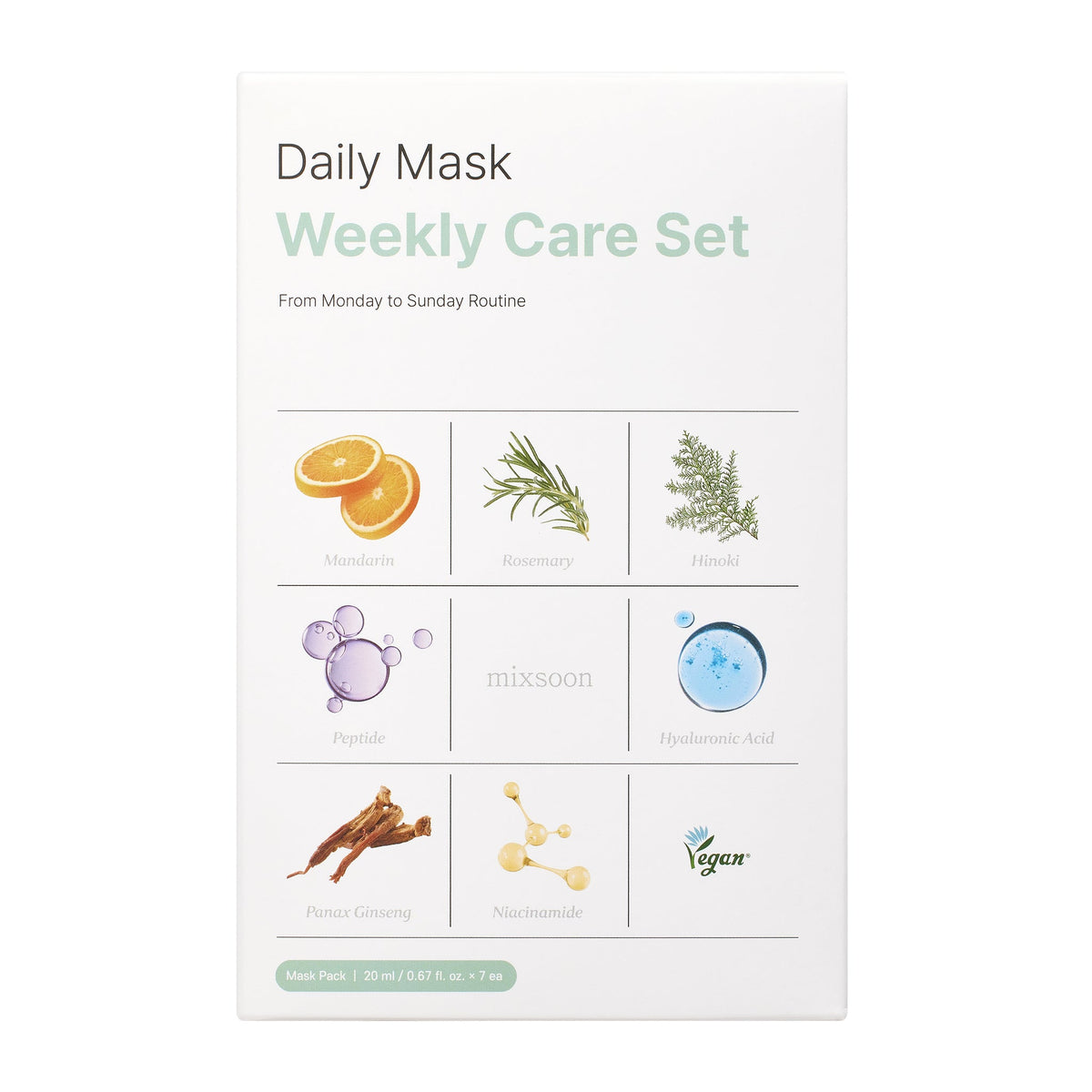 Mixsoon Week Sheet Mask Set