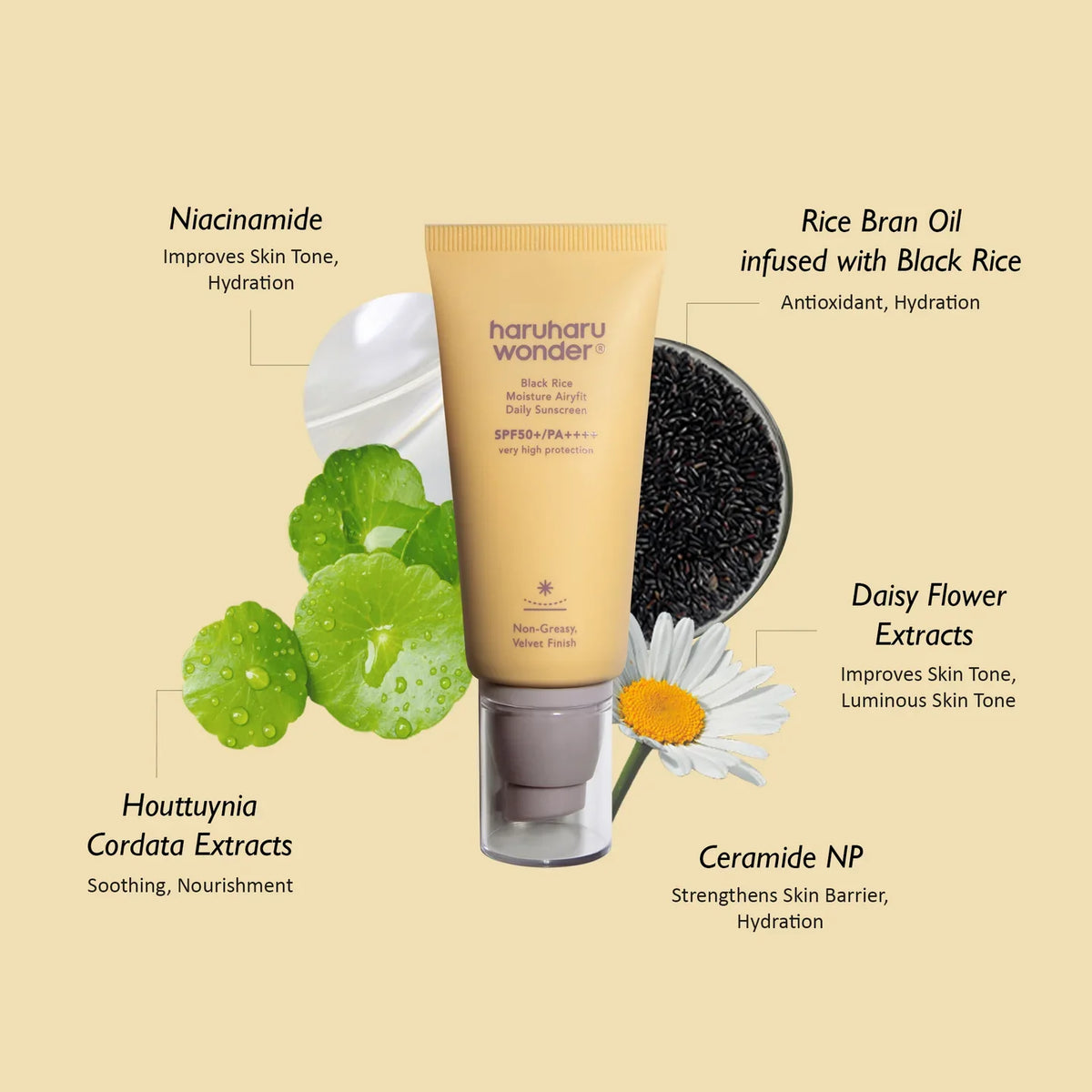 Haruharu Wonder Black Rice Moisture Airlift Sunscreen 50ml