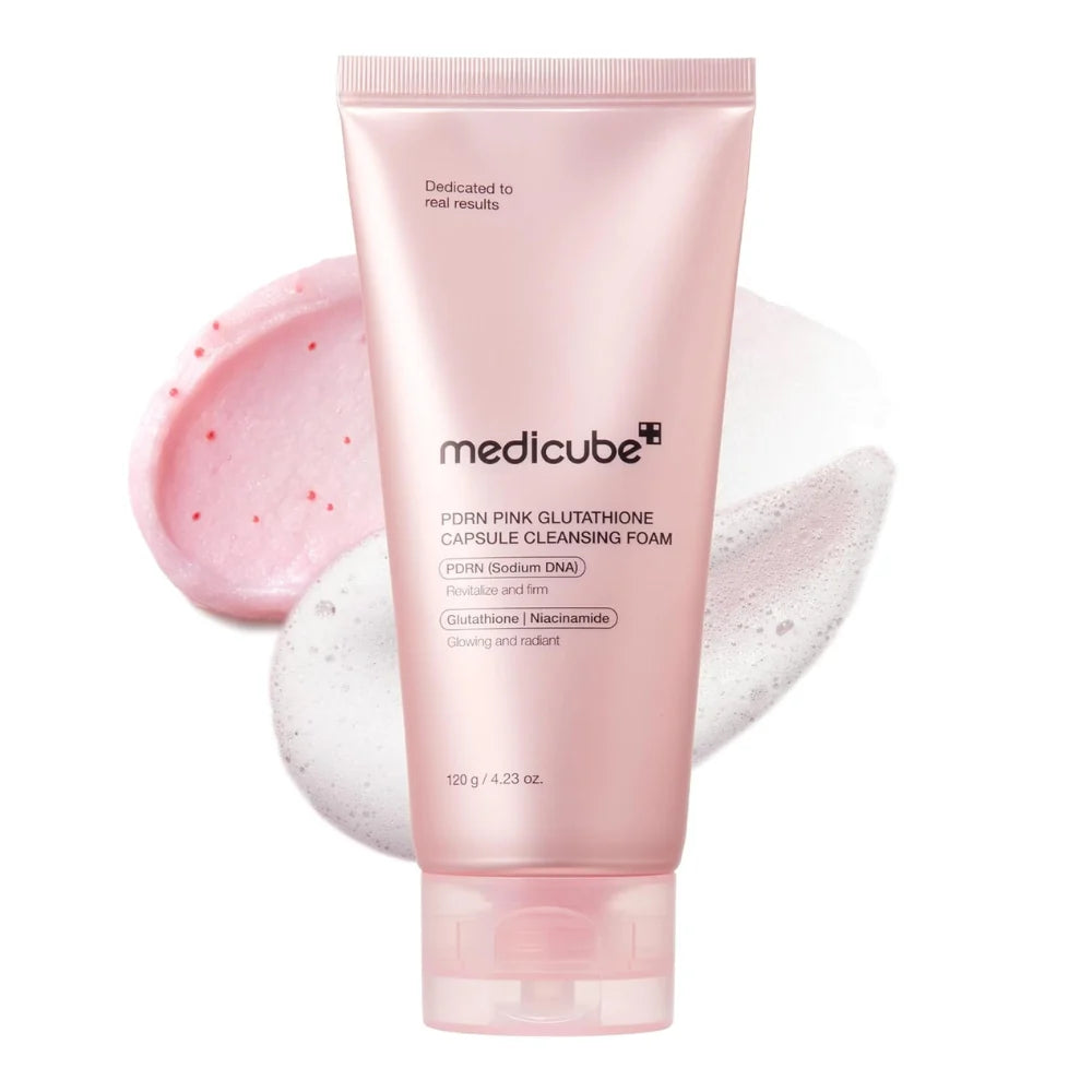 Medicube PDRN Pink Glutathione Capsule Cleansing Foam 120g